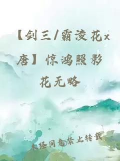 【剑三/霸淩花x唐】惊鸿照影