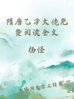 隋唐乙方大佬免费阅读全文